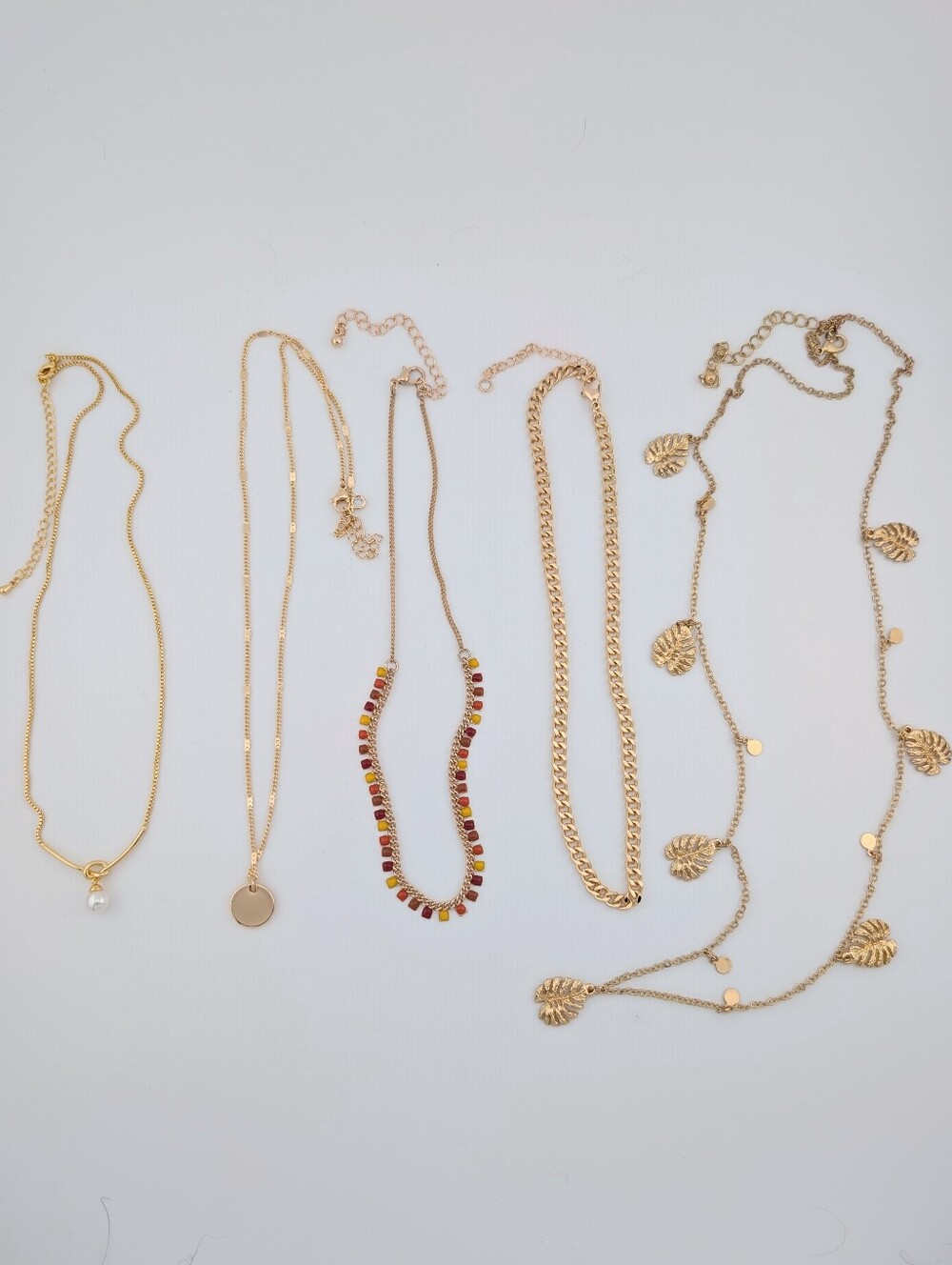 Jewelry Lot #85- Gold Necklaces - Dainty Vintage & Modern - Estate Jewelry Bag